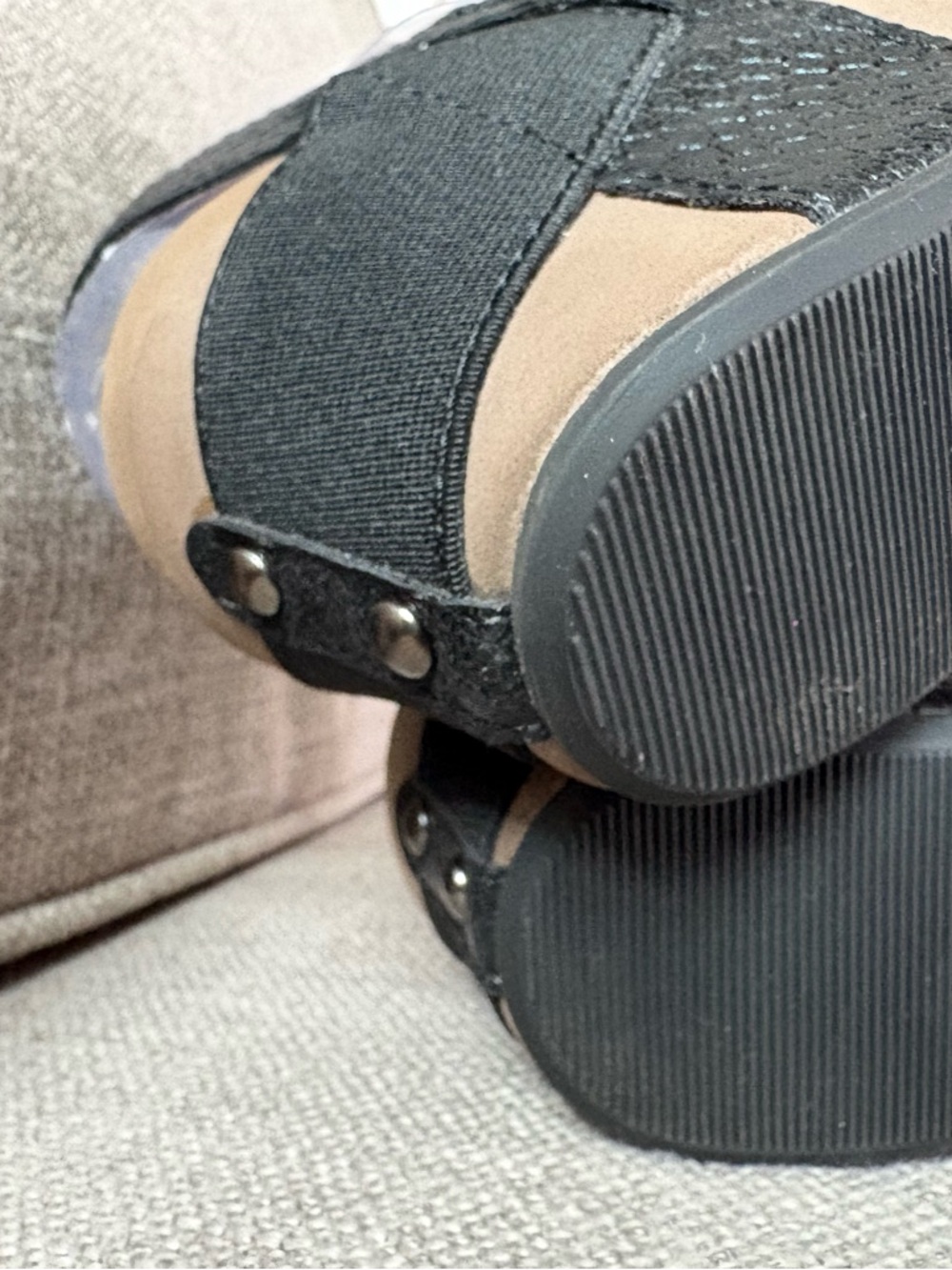 BOUTIQUE BY CORKYS “BANDIT” PLATFORM SANDAL, BLACK, 7 COMFORT MEMORY FOAM INSOLE - Picture 6 of 15